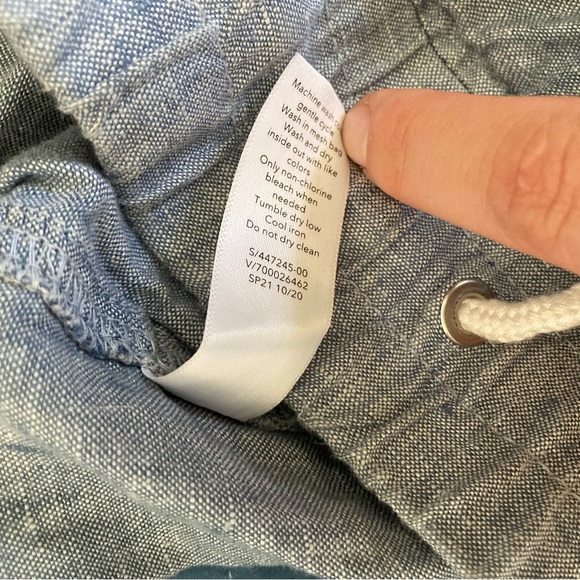 Lot of 2 size 16 Linen Shorts Athleta Cabo, Old Navy Everyday Short - Picture 9 of 16